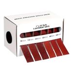 Emery Cloth Roll Abrasive Belt Sandpaper Roll 80-600 Grit 6M 25mm Removable