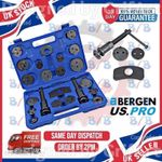 USPRO 22PC UNIVERSAL CAR DISC BRAKE PAD PISTON CALIPER REWIND WIND BACK TOOL KIT