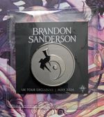 Brandon Sanderson UK Tour Coin Exclusive Dragonsteel Cosmere Mistborn Rare NEW