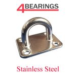 STAINLESS STEEL SQUARE EYE PLATE 5MM - 8MM **PLEASE CHOOSE**