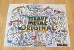 Large 41" x 29" HEAVY METAL ORIGINAL FLAG / PENNANT / BANNER - Music Bands