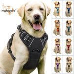 rabbitgoo No-Pull Pet Dog Harness with Handle Adjustable Reflective Padded Vest