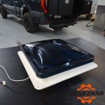 14" 12V RV Roof Vent Fan Camper Van Motorhome Caravan Skylight With 4 LED Lights