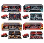 Bburago 1:43 Formula 1 Deluxe Paddock Set - Ferrari, McLaren, Mercedes, Red Bull