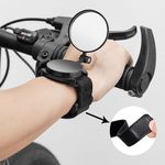 Bike Bicycle Rear View Mirror 360° Degree Rotating Adjustable Belt Wrist Strap
