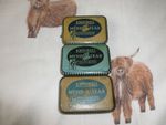 Antique Tin-John Bull Rubber Company. Mend-a-Tear 3X TINS