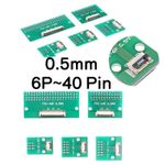 0.5mm FPC/FFC Adapter Flat Flexible Cable Converter Breakout PCB Board 6P~40 Pin