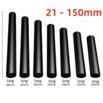 Black Solid Natural Rubber Round Rods Rod Materials Dia 21 - 150mm 40-500mm long