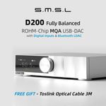 SMSL D200 MQA Balanced HiFi DAC | ROHM BD34352EKV with Bluetooth LDAC