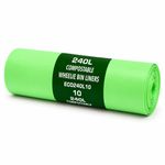 Eco360 Wheelie Bin Liners 240L Compostable 1125x1400mm Pack of 10