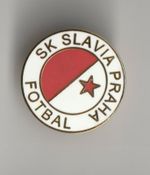 SK Slavia Prague ( Czech Republic ) - lapel badge No.2 butterfly fitting