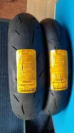 Continental Pair 120x17" & 160x17" Race Attack 2 Soft / Med Compound Tyres. New 