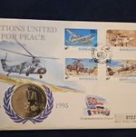 Barbados 1995 FDC United Nations Peace 30c 45c $1.40