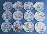 COMPLETE SET OF 12 THE COUNTRY DIARY OF AN EDWARDIAN LADY PLATES BY CAVERSWALL