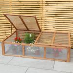 Woodside Outdoor Wooden Plant/Flower/Vegetable Cold Frame Growhouse