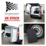 Renault Kangoo Rear Barn Door Awning Cover Black Grey