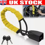 High Security Anti-Theft Device Seat Belt Lock Steering Wheel Lock Car NEW ﻿