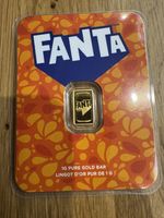2026 PAMP Fanta 1g Gold Bar 999.9 Fine Gold Coca Cola Limited Mintage 7500