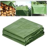 Green Heavy Duty Tarp Cover 17 SIZES Waterproof Caravan Camping Ground Sheet