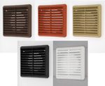 Outside Wall Fixed Grille Vent Hose Cover Kit Tumble Dryer 4" 100mm Universal