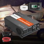 3000W - 6000W Peak Pure Sine Wave Power Inverter 12V to 240V Converter Remote UK