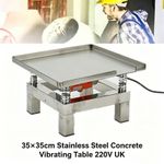 Concrete Vibrating Table 35x35cm 10kg Load 220V Test Block Vibration Platform UK