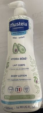 Mustela Hydra Babe Body Lotion with avocado 500ml Exp:01/27
