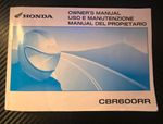 CBR 600RR 2008-09 Owners Manual