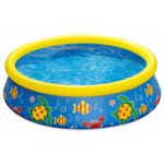 5ft Ocean Animal Print Quick Set Kids Swimming Pool Hot Summer Garden Fun Pool