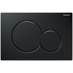 Geberit Sigma 01 Dual Flush Plate Jet Matt Black Finish