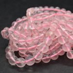 Rose Quartz Round Beads, Grade AAA, 6mm, 8mm - 15", for Jewellery Making