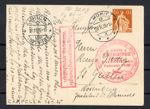 Postcard Switzerland MiNr 140 First Winter Airmail Zurich-St. Gallen - b11823