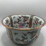ANTIQUE HAND PAINTED JUWC UNITED WILSON SERVING BOWL / PLANTER 9.4” DIAMETER