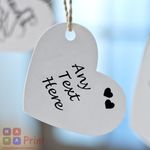 Personalised Wedding Favour Heart Tags ❤ Personalised with ANY TEXT