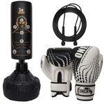 Adult Free Standing Punch Bag With Gloves Set Boxing Dummy Sports Grappling Gift