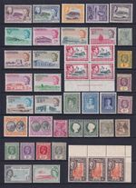 British Commonwealth Stamps QV - QEII. MM, some MNH. Cat approx £240