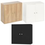 2 Tier Wooden Storage Cabinet Furniture Cupboard Bedroom Hallway Shelf Unit NEW