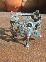 Victorian Yapp and Woodward Sterling Silver Condiment Stand - Rococo Style. 