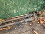 Cast Iron Lamp Post Set of 2 Black 272CM.BLACK Old Lampost Post