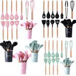 12-Pcs Kitchen Utensil Set Silicone Heat Resistant Kitchen Cookware Gadget Tools