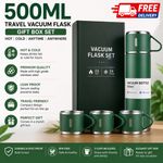304 Stainless Steel 500ML Vacuum Flask Thermos Bottle Hot Cold Drinks Gift