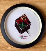 Vintage NeXT Computer Inc 13" Office Wall Clock Plastic & Glass Steve Jobs 1990s