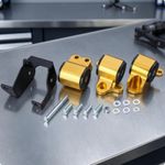 Engine Mount Bracket Aluminum Alloy Engine Bracket with Hardware 3-Hole for Car