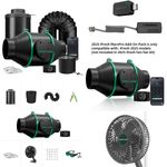 Mars Hydro 4'' 6'' Inline Fan Carbon Filter Extraction Fan Kits/Grow Tent Fan