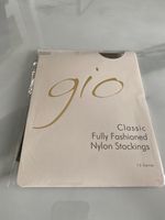 Gio's Fully Fashioned Nylon Stockings Havana Heel Chocolate