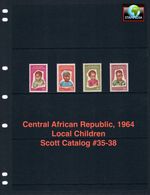$2.00 Scott Value - 1964 CENTRAL AFRICAN REP. Children Africa CV MNH NH UMM