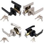 Internal Door Handle Entry Privacy Bathroom Bedroom Door Lever Lock Set W/ Keys
