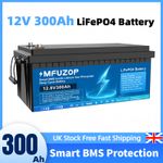 12V 300Ah Lifepo4 Battery Lithium BMS Low Temp Deep Cycle Rechargeable for RV