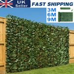 9M 12M Artificial Ivy Leaf Hedge Roll Privacy Fence Screen Wall Landscape Screen