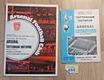 League Cup S/Final 1968 Programmes. Spurs v Arsenal. Signed by Bob Wilson.(Y484)